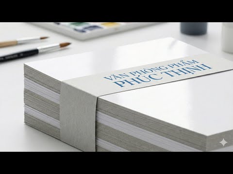 Review Giấy Roki 300gsm: Cắt Ngọt, Dựng Form Đứng, Không Gãy | VPP Phúc Thịnh