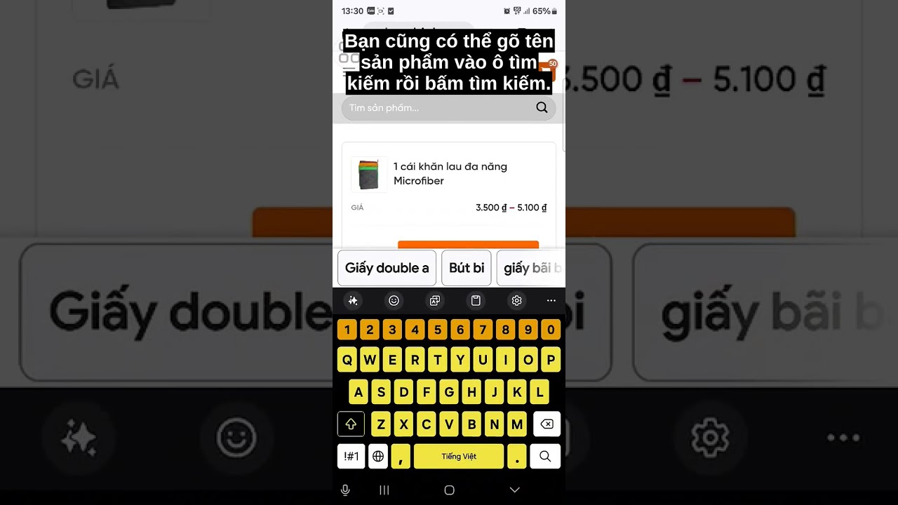 Đăng ký mua văn phòng phẩm bằng điện thoại — không cần tải app