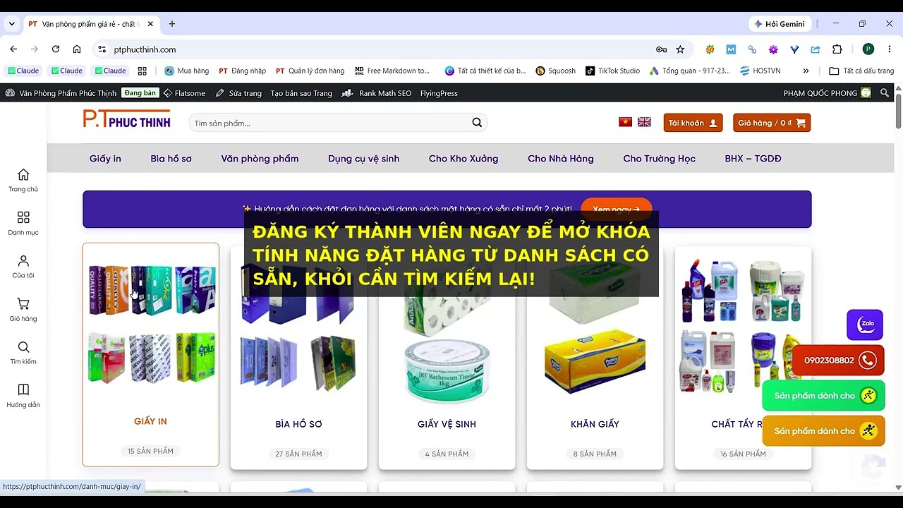 Cách đặt hàng văn phòng phẩm chỉ 2 phút từ danh sách mặt hàng có sẵn