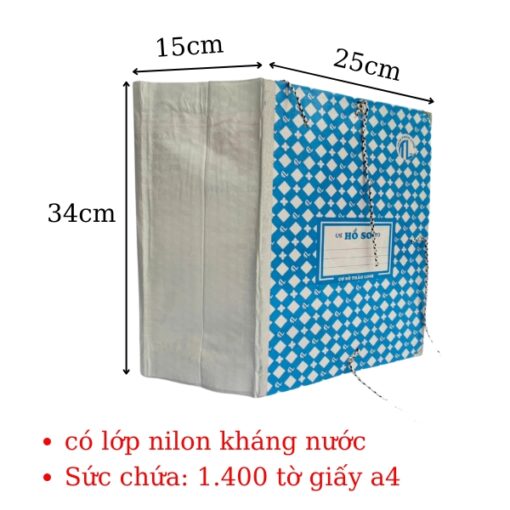 bìa 3 dây giấy thảo linh gáy 15cm