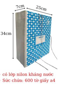 bìa 3 dây giấy thảo linh gáy 7cm