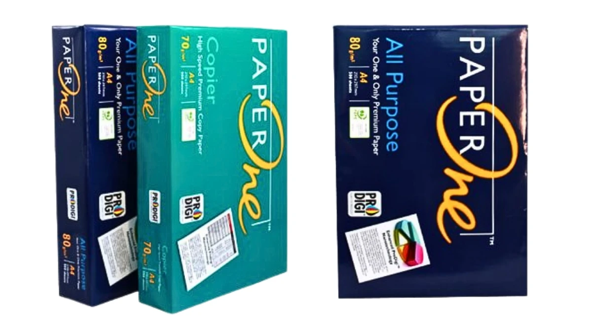 Mô phỏng nguyên lý hoạt động của công nghệ ProDigi giấy Paper One giúp mực in bám trên bề mặt giấy, không bị thấm ngược.