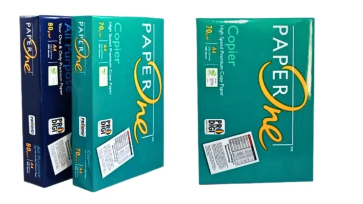 Tổng hợp các dòng giấy Paper One các loại PT Phúc Thịnh đang phân phối chính hãng, bao gồm khổ A3, A4.