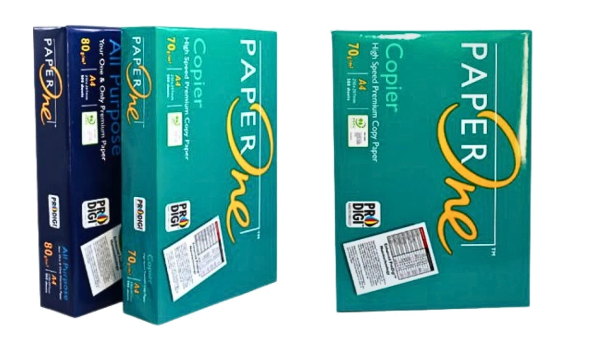 Tổng hợp các dòng giấy Paper One các loại PT Phúc Thịnh đang phân phối chính hãng, bao gồm khổ A3, A4.