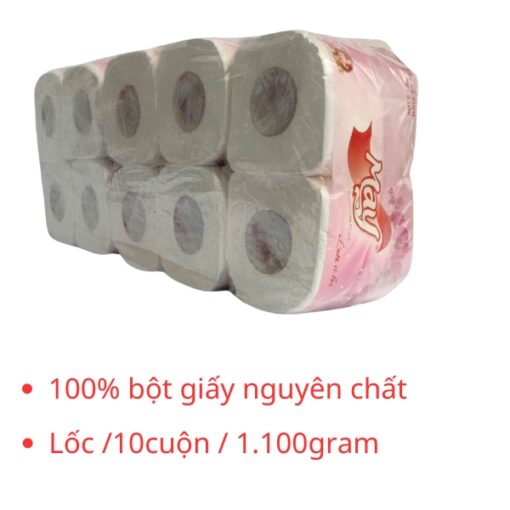 giấy vệ sinh may lốc 10 cuộn