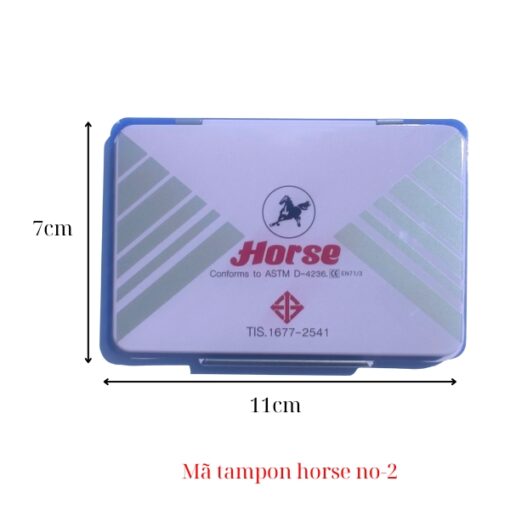 khay mực dấu horse no2 màu xanh