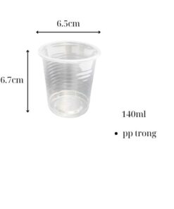 ly nhựa 140ml