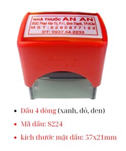 mộc dấu 4 dòng