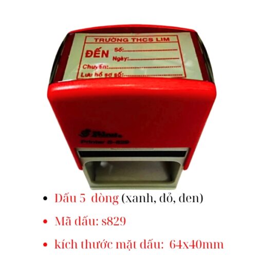 mộc dấu 5 dòng