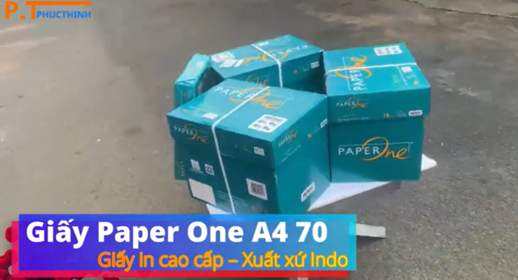 video giấy paper one a4 70gsm