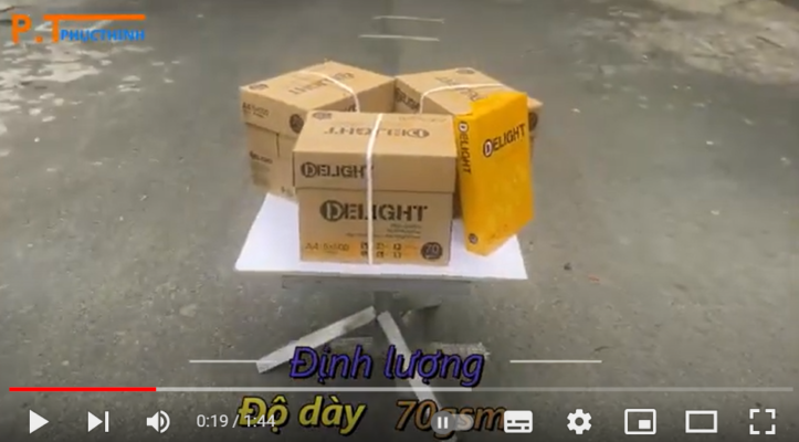 video giấy delight a4 70gsm