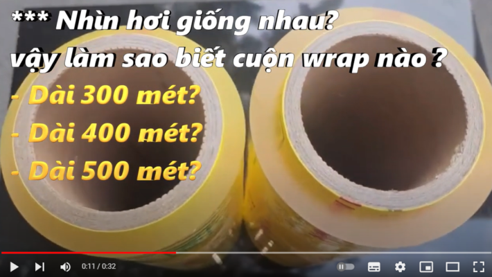 Làm sao biết cuộn màng bọc thực phẩm dài 500m