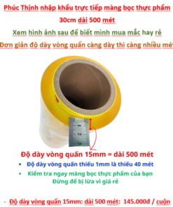 màng bọc khle 30cm 500m