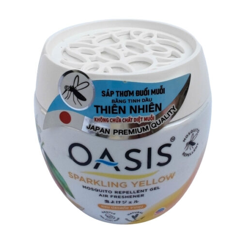 sáp thơm oasis đuổi muỗi 180g hương chanh