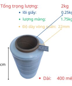 màng quấn pe 25cm 2kg