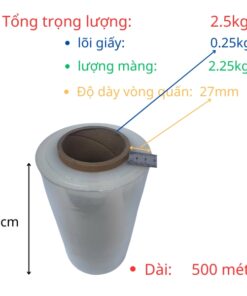 màng quấn pe 25cm 2kg5