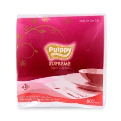 Giấy khăn ăn vuông pulppy supreme 2 lớp