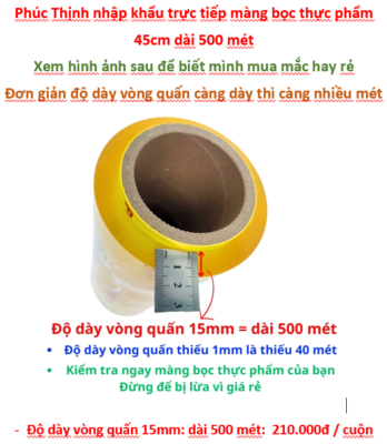 màng bọc 45cm 500m