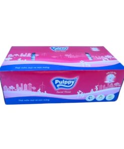 khăn giấy lụa pulppy hộp 180 tờ