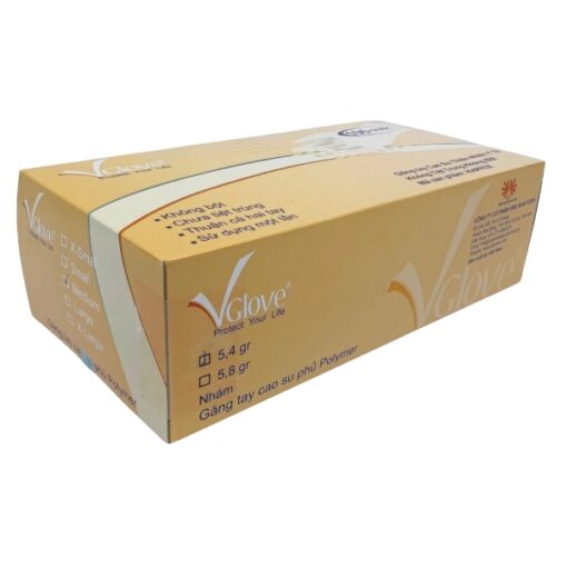 găng tay y tế vglove không bột size m