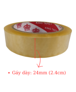 băng keo trong 24mm lõi lớn