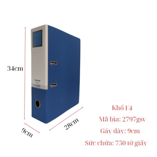 bìa còng king jim f4 9cm 2797gsv