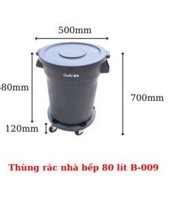 thùng rác nhà bếp 80 lít