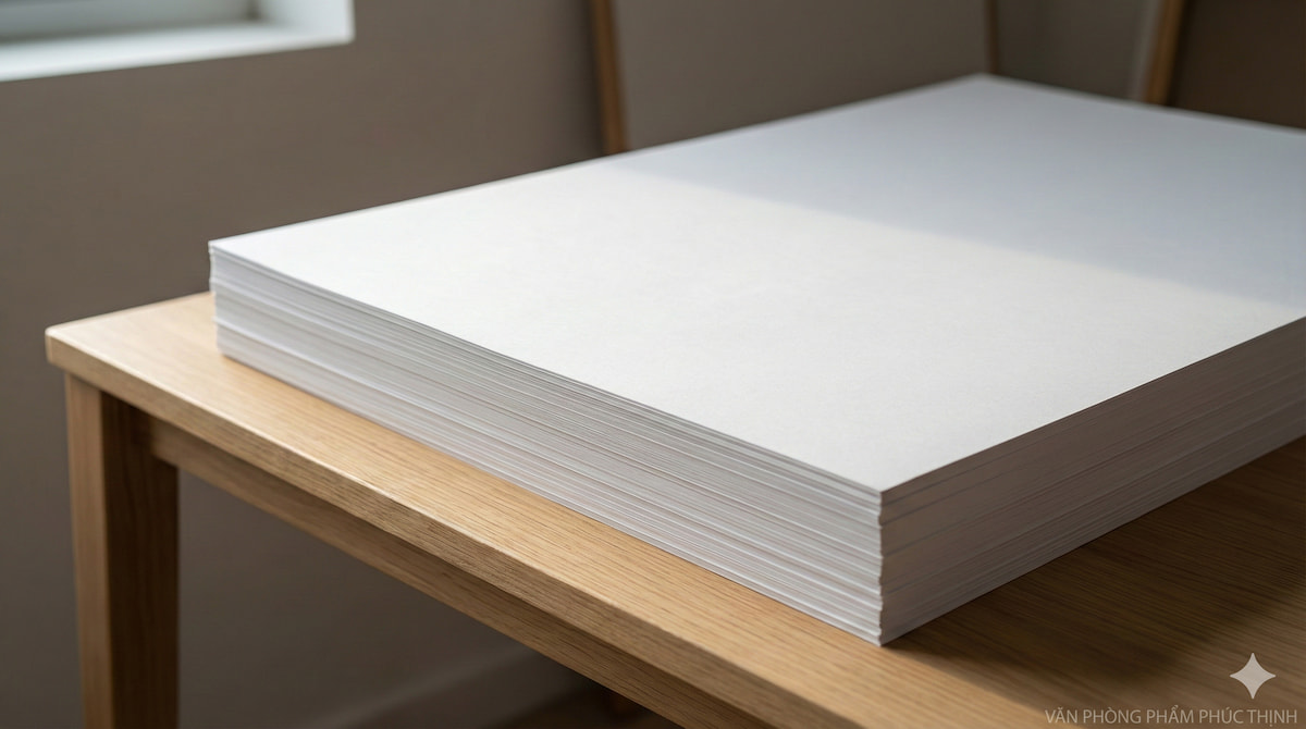 Xấp giấy A0 A1 tờ 100gsm chất lượng cao nguyên đai nguyên kiện tại văn phòng phẩm Phúc Thịnh.