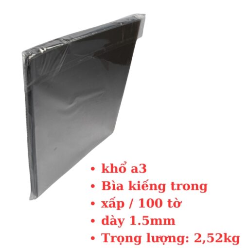 bìa kiếng trong a3 100 tờ