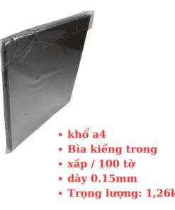 bìa kiếng trong a4 100 tờ