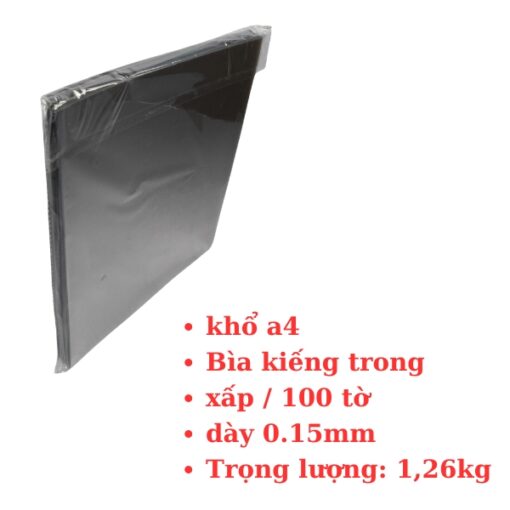 bìa kiếng trong a4 100 tờ