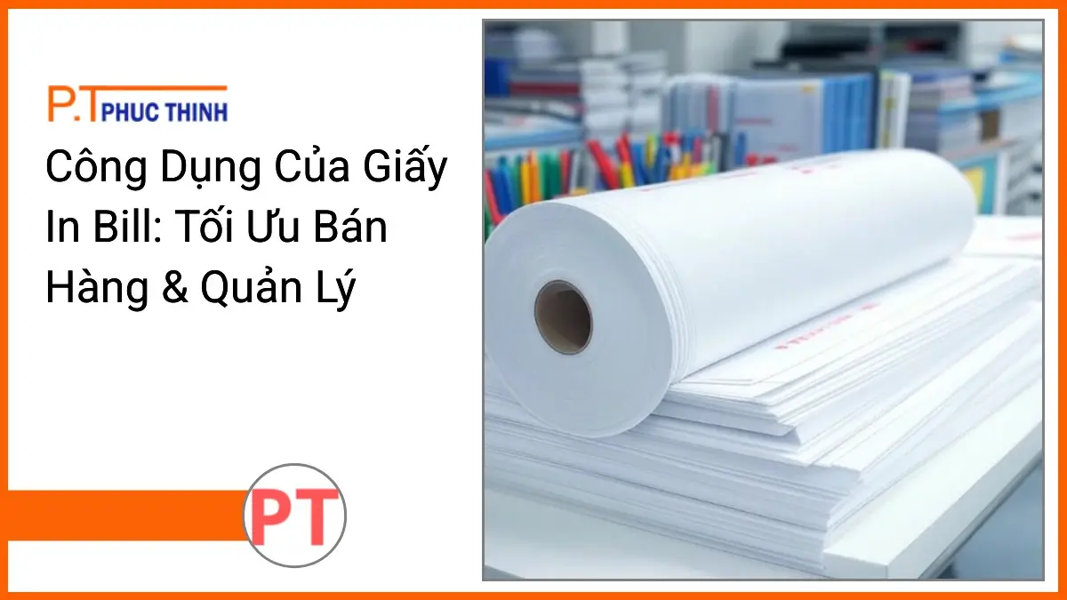 Chong giay in bill sang bong tren ban lam viec gon gang voi van phong pham PT Phuc Thinh hien dai