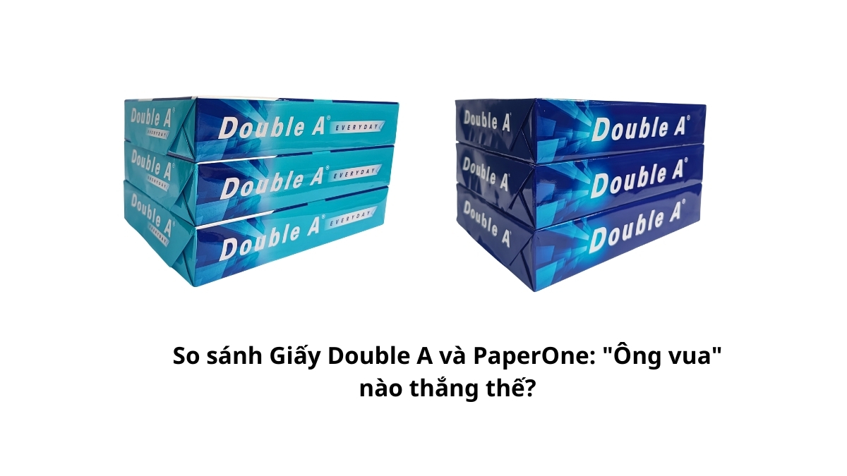 Đâu là "vua" giấy in? Bài viết so sánh Giấy Double A và PaperOne chi tiết về chất lượng và giá cả sẽ giải đáp giúp bạn. Mua giá sỉ tại PT Phúc Thịnh!