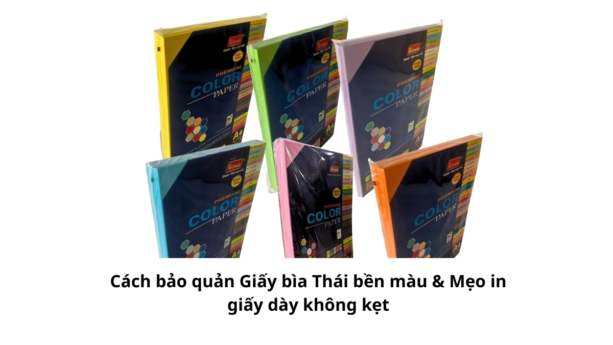 Hướng dẫn tổng quan về quy trình bảo quản giấy bìa và các kỹ thuật in ấn giúp giấy không bị kẹt, đảm bảo bản in đẹp như ý.