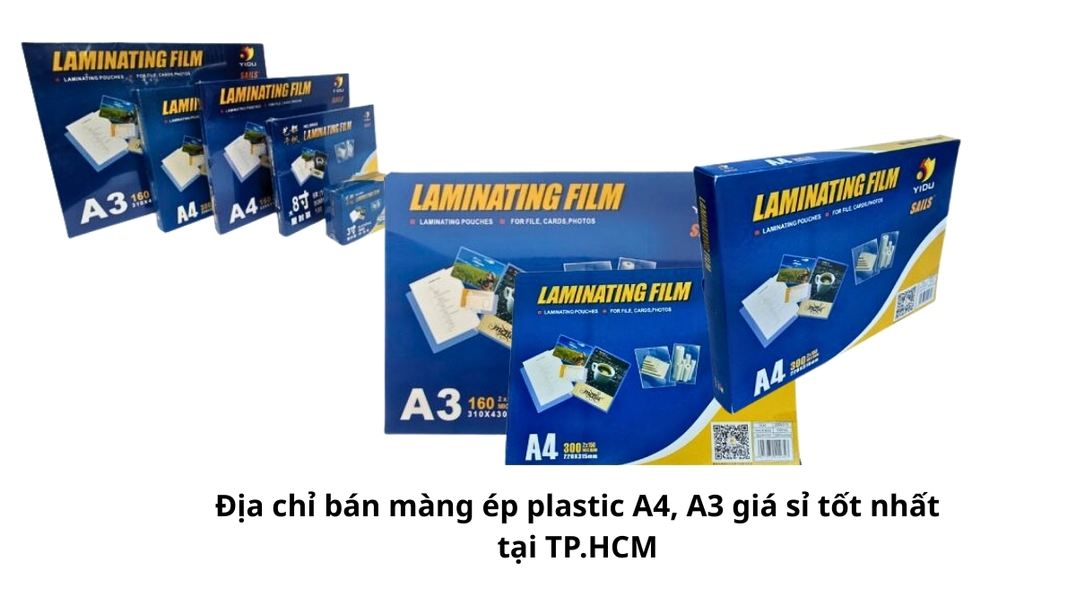 Kho hàng lớn tại Phúc Thịnh, địa chỉ bán màng ép plastic A4, A3 giá sỉ tốt nhất tại TP.HCM cho các đại lý và nhà in.