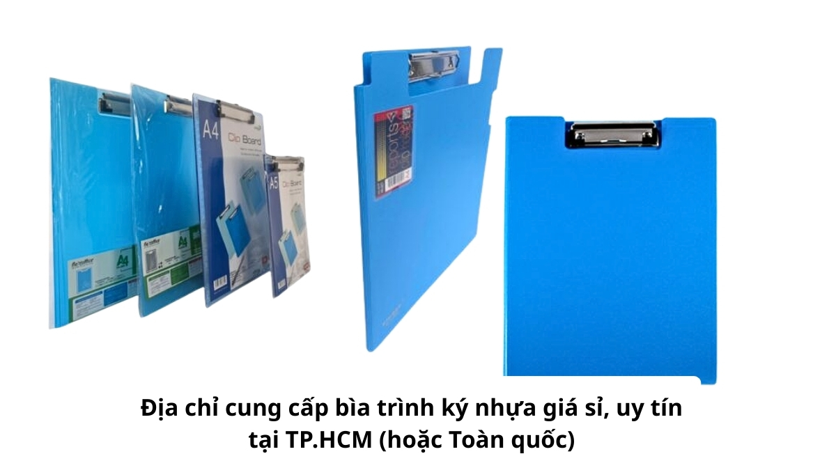 Kho hàng văn phòng phẩm Phúc Thịnh - Địa chỉ cung cấp bìa trình ký nhựa giá sỉ, uy tín tại TP.HCM và phân phối Toàn quốc.