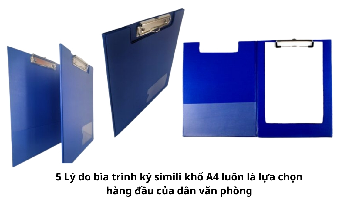 Mẫu bìa trình ký simili khổ A4 màu xanh đen chuyên nghiệp, giải thích lý do sản phẩm luôn là lựa chọn hàng đầu của dân văn phòng.