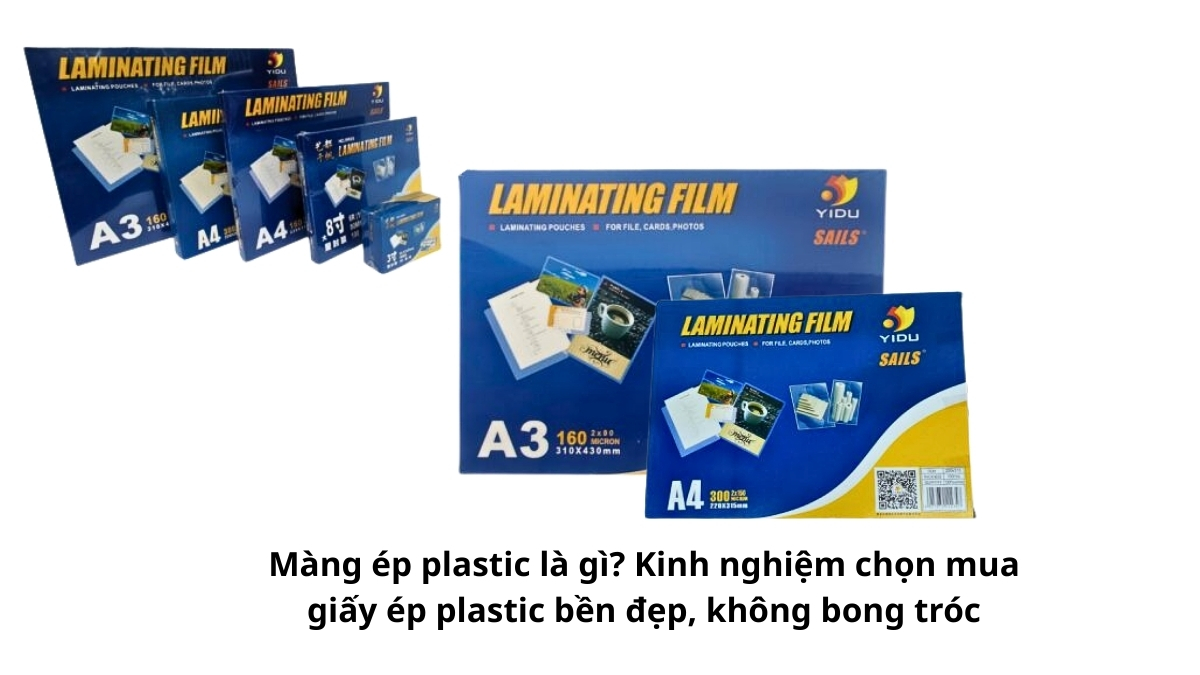 Cấu tạo bề mặt bóng mịn của màng ép plastic giúp bảo vệ giấy tờ quan trọng khỏi nước và bụi bẩn.