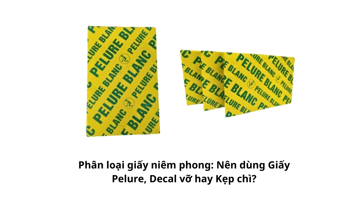 Ba giải pháp bảo mật phổ biến gồm giấy Pelure, tem decal vỡ và kẹp chì nhựa được đặt cạnh nhau để so sánh đặc điểm kỹ thuật.