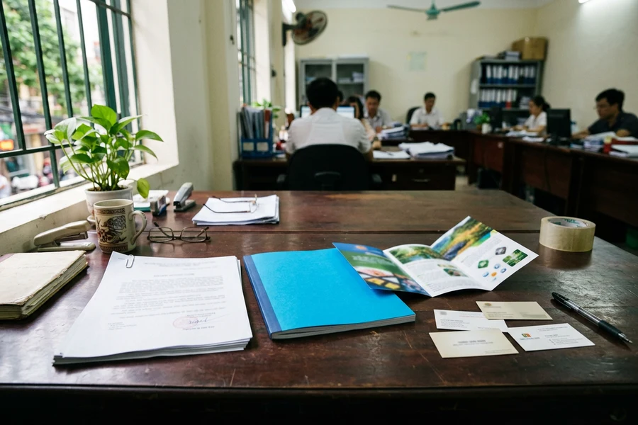 Các ấn phẩm văn phòng từ tài liệu giấy mỏng, báo cáo bìa màu đến tờ gấp và danh thiếp giấy dày