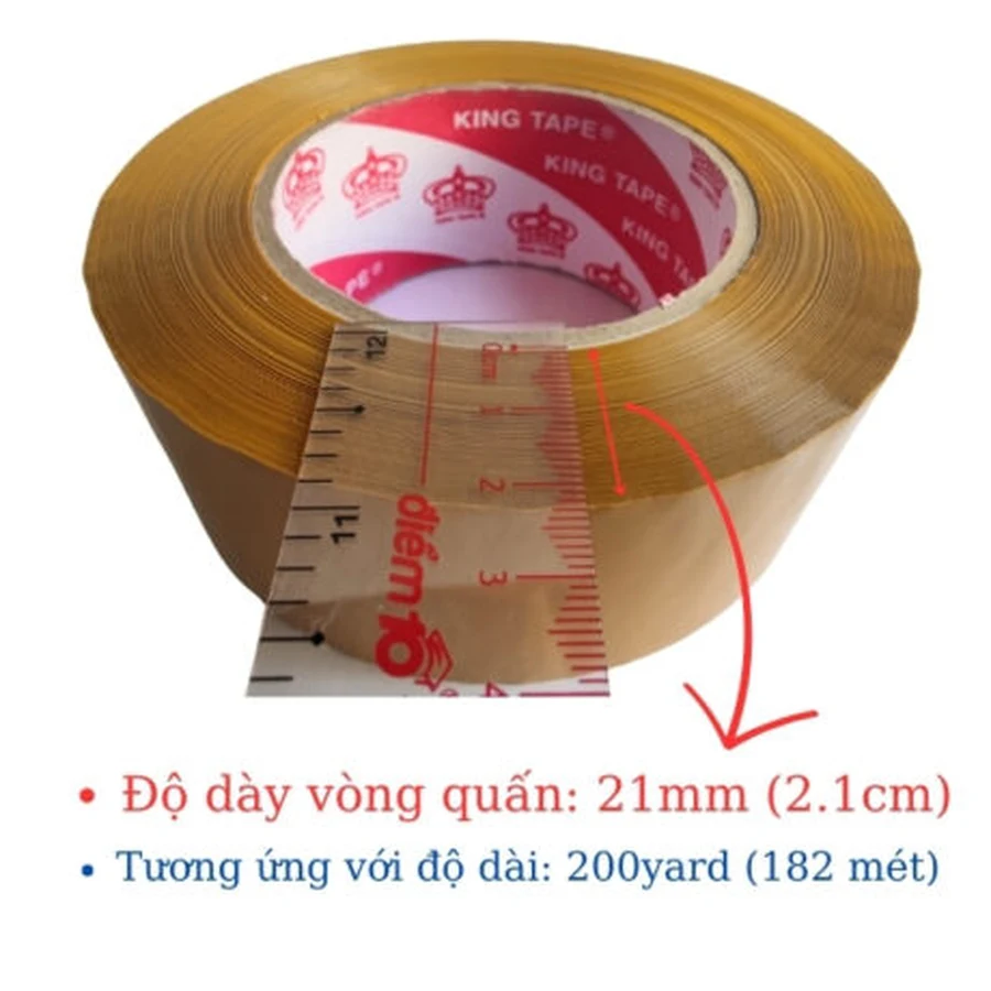 Kiểm tra cuộn băng keo trong đóng thùng khổ 48mm dài 100 yard đạt chuẩn chất lượng