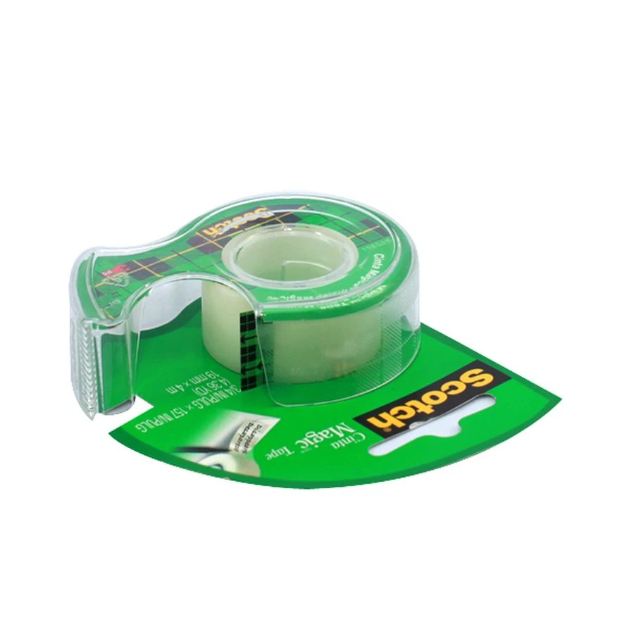 Cuộn băng keo dán tiền Scotch 3M màng acetate mờ tàng hình phục hồi hóa đơn rách