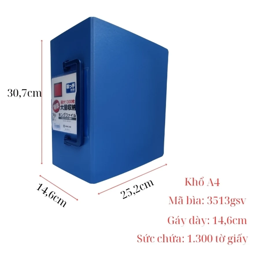 Bìa còng King Jim còng ống và còng bật lưu trữ chứng từ kế toán chuyên nghiệp