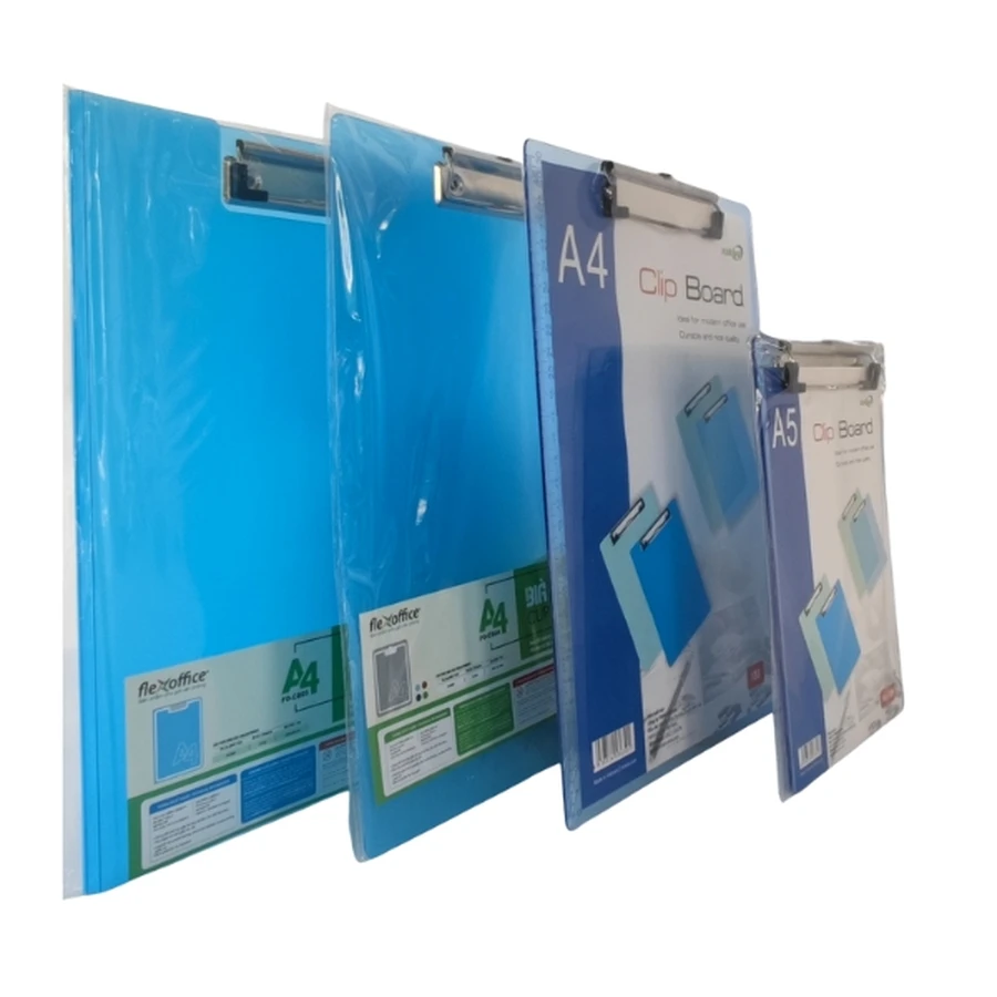 Bìa trình ký nhựa Flexoffice khổ A4 và clip board khổ A4, A5 còn nguyên bao bì