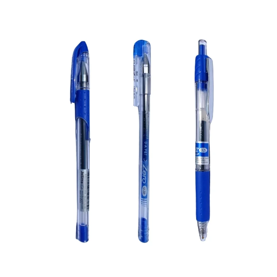 Hộp bút gel Da P&T Hàn Quốc nhiều màu với các dòng ngòi 0.38mm và 0.5mm