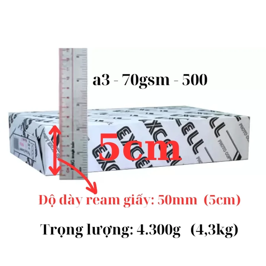 Các phân loại giấy in khổ A3 xếp theo độ dày và định lượng tiêu chuẩn tại kho văn phòng phẩm Phúc Thịnh