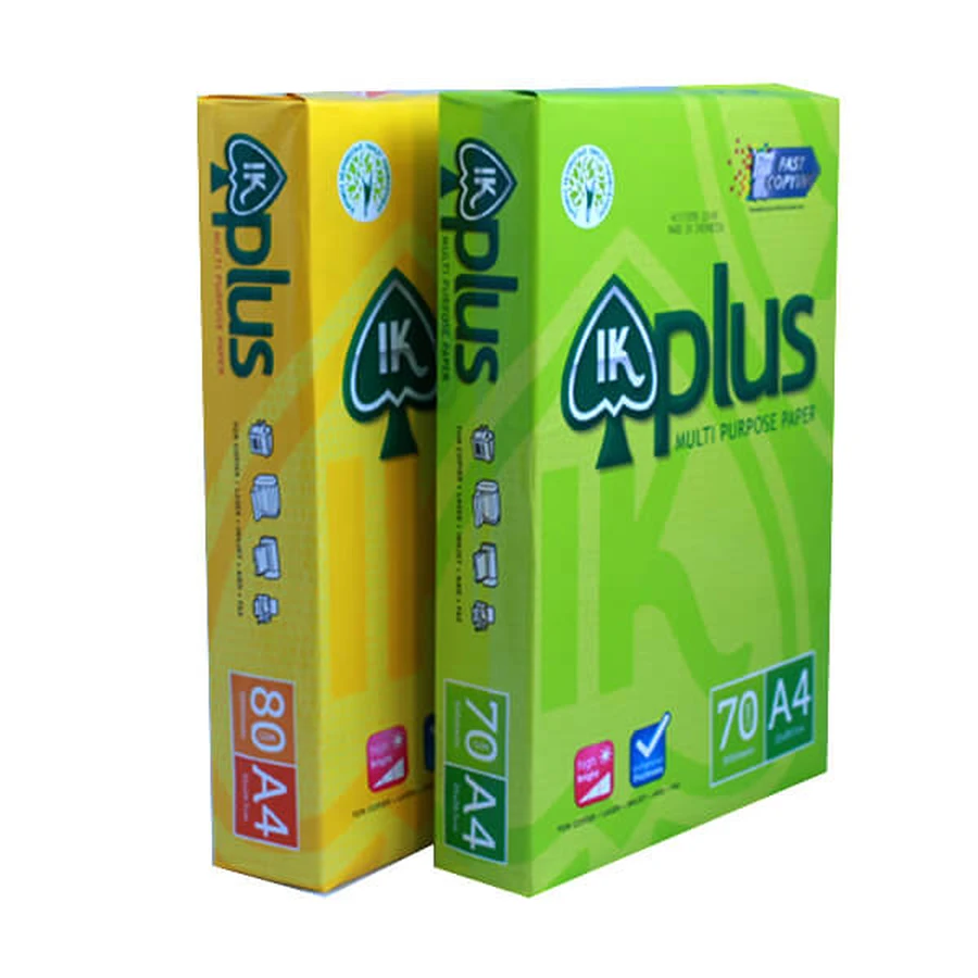 Ram giấy IK Plus A4 70gsm chính hãng nhập khẩu Indonesia vỏ bọc xanh dương