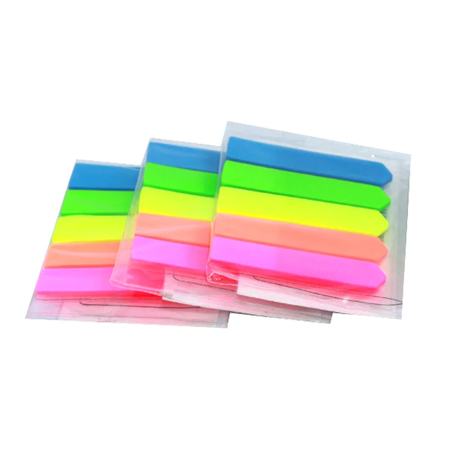 Vỉ giấy note nhựa 5 màu Pronoti hình mũi tên đánh dấu trang và trình ký tài liệu