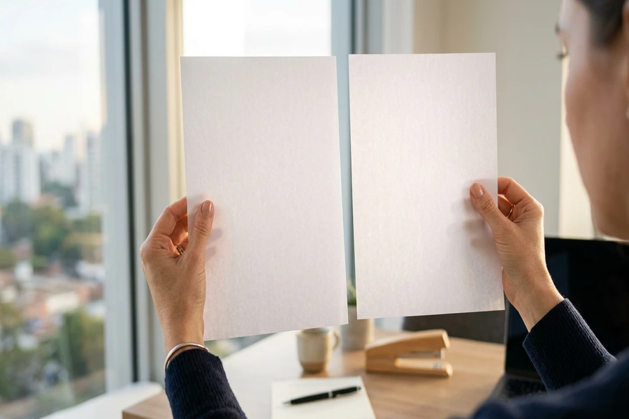 So sánh độ dày và độ cứng giữa hai tờ giấy in định lượng 70gsm và 80gsm