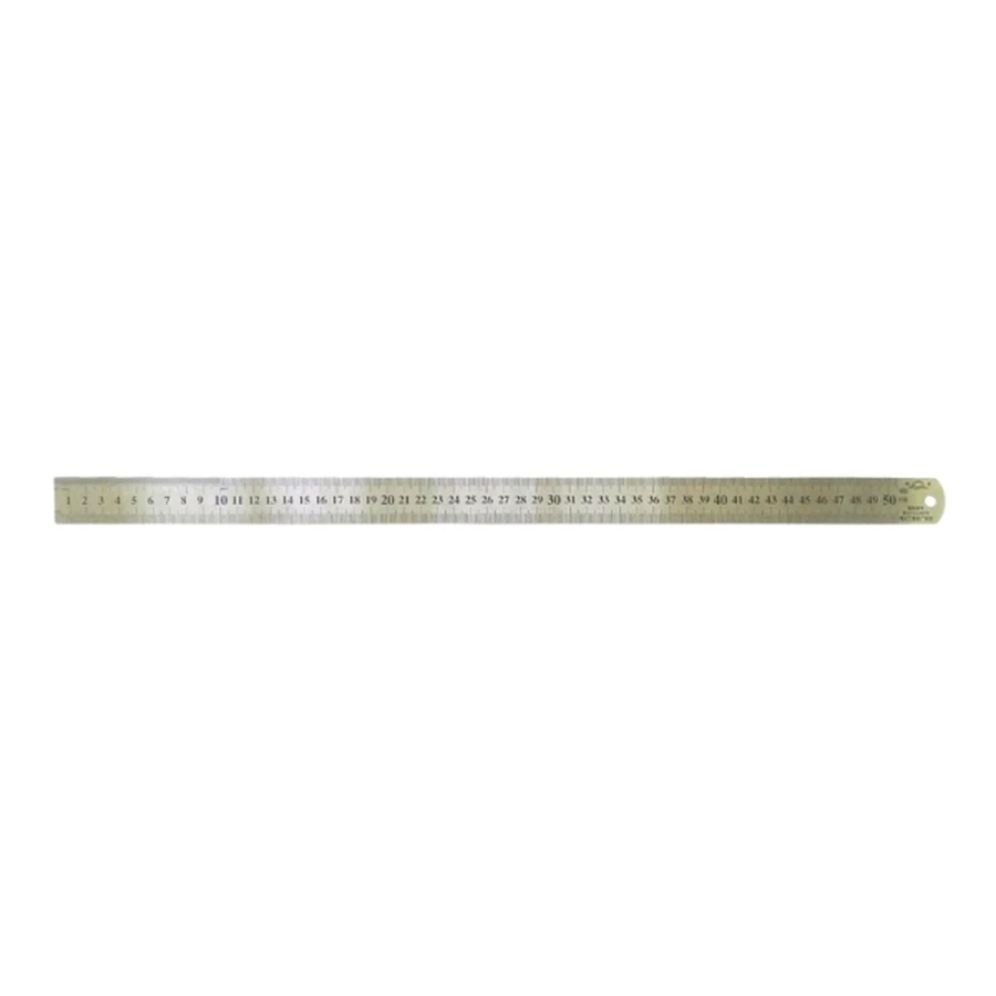 Thước sắt inox 50cm dày dặn khắc laser chống mờ vạch chia milimet